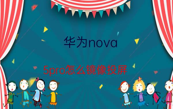 华为nova 5pro怎么镜像投屏